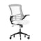 Flash Furniture White Mesh Mid-Back Task Chair with Roller Wheels BL-X-5M-WH-RLB-GG - alternate 7